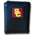 USC Trojans Leather Tri-fold Wallet